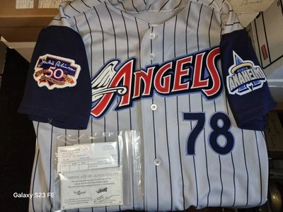 Anaheim Angels Game Worn Jersey 1997 Manager Mitch Seoane W/ COA MLB Anniversary - Image 1 of 4