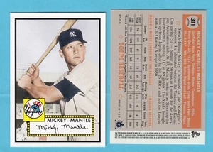 2006 Topps Novato de la Semana 1952 Topps #311 Mickey Mantle -- Yankees - Imagen 1 de 1