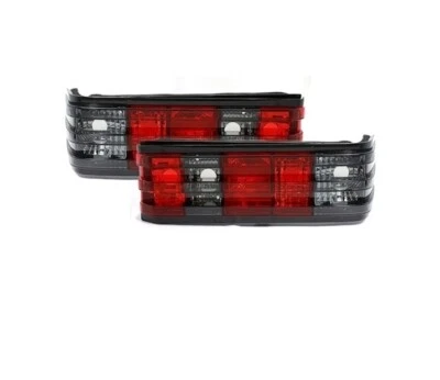 set rear lights for MERCEDES W201 190E 1983-1992 1993 red black tail light VT496 - Image 1 of 3