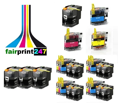 XXL Druckerpatronen für Brother ersetzt LC225XL LC229XL BK C M Y kein original - Bild 1 von 4