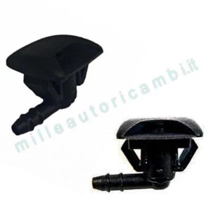2 SPRUZZATORE TERGI ANTERIORI PER FIAT PUNTO III 2003-2011 UGELLI TIPO PIATTO - Foto 1 di 2