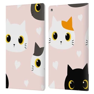 OFFICIAL HAROULITA CATS AND DOGS LEATHER BOOK WALLET CASE COVER FOR AMAZON FIRE - Picture 1 of 15