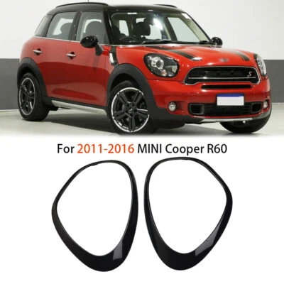 Par de cubiertas de bisel de anillo de ajuste de faros para MINI R60 Cooper Countryman 2011-2016 Foto 1 de 4