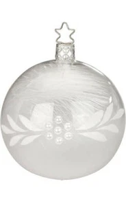 Inge Glas Kugel bola perlas tiernas 20437T008 vidrio alemán NUEVO con caja de regalo gratuita - Imagen 1 de 2