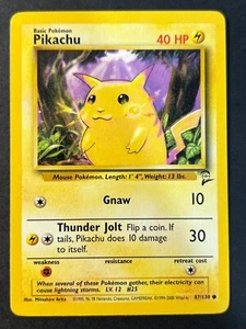Pikachu 87/130 Base Set 2 common Pokemon Card TCG - WOTC - Near Mint - Picture 1 of 2