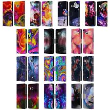 OFFICIAL HAROULITA ASSORTED DESIGNS 3 LEATHER BOOK CASE FOR HTC PHONES 1