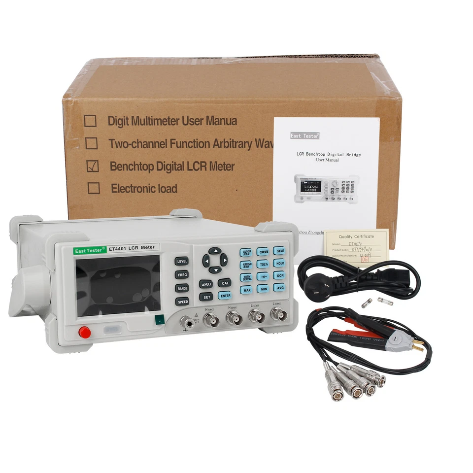 ET4401 ET4402 LCR Meter Tester Inductance Capacitance 10/20KHz Fixed Frequency - Image 1 of 4