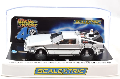 Scalextric "Back to the Future II" DeLorean DPR W/ Lights 1/32 Slot Car C4541 - Image 1 of 3