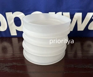 Repuesto de hamburguesa Tupperware CUATRO guardianes de hamburguesas seguros para congelador (SIN TAPA) nuevo - Imagen 1 de 3