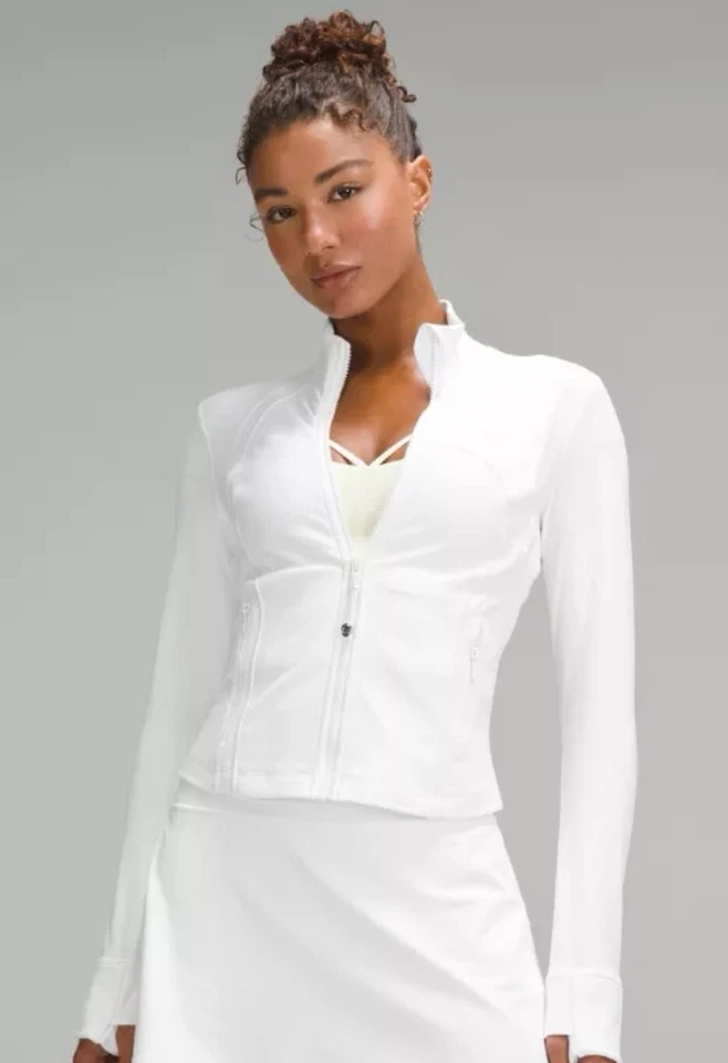 Lululemon Define Cropped Jacket - Brand New - White - UK 18 - Image 1 of 4