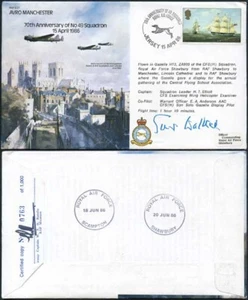 B27c 70th Ann of No.49 Sqn Firmado por Sir August Walker - Imagen 1 de 1