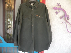 Carhartt 509 MOS Original Fit Long Sleeve Men's Button Up Moss Green Shirt - L - Picture 1 of 3