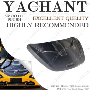 DRY CARBON nvt-style Front Hood Kit For 17-21 McLaren 720S Coupe & Spider Bonnet - Picture 1 of 15