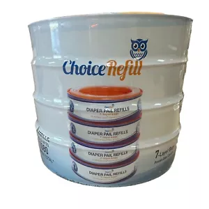Choice Refill Diaper Pail Liners 4-Pack with 1080 Count compatible with genie - Picture 1 of 1