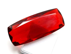 Nueva hermosa piedra preciosa de topacio rojo vibrante de 115,00 quilates para hacer joyas perfectas - Imagen 1 de 9