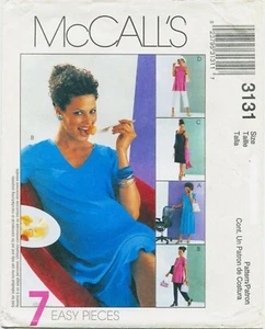 McCalls 3131 Vestido de Maternidad Top Pantalones Falda Patrón de Costura Sin Cortar Talla 4-14 - Imagen 1 de 2