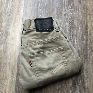 LEVI'S 511 Slim Low Rise Brown Denim Jeans Boy's Size W 26 L 26 12 R - Picture 1 of 11