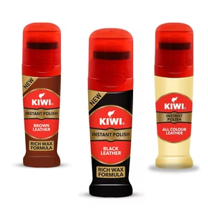 KIWI Leather Instant Wax Shine Liquid Polish 75ml - Picture 1 of 9