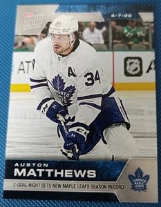 Auston Matthews - 2021-22 Topps Now NHL Sticker - Leafs season goals record #381 - Picture 1 of 2