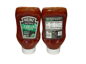 2 Heinz Salsa Barbacoa Estilo Vinagre Carolina Sabor Barbacoa 18.6oz Botella Condimento - Imagen 1 de 12