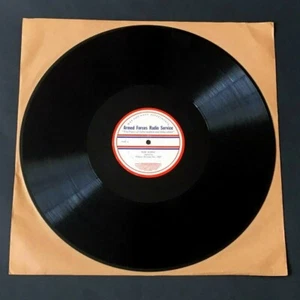 RARE BOB BURNS 16" RADIO SHOW TRANSCRIPTION DISC CLARENCE NASH RAY SINATRA - Picture 1 of 4