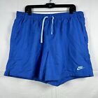 Nike Sportswear Men's 2Xl Blue Woven Flow Mid Thigh Shorts Dr5678-403 Nwt