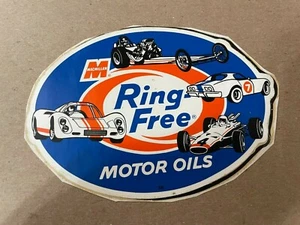 Macmillian Ring Free Motor Oils Used Decal : See Desscription - Picture 1 of 3