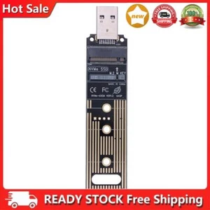 NVME to USB A Adapter M.2 NVMe SSD to USB 3.1 Gen 2 Converter for PCI-E/M.2 SSD - Photo 1/9