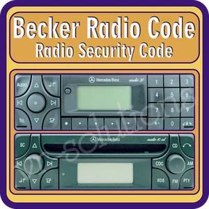 Becker Radio Código CD Llave BE3312 BE3311 BE3308 BE3309 pin BE3310 BE3318 BE3317 - - Imagen 1 de 2
