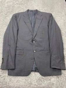 Canali Blazer Men 52R EU 44R US Gray Wool Sport Coat Career Jacket Made In Italy - Picture 1 of 14