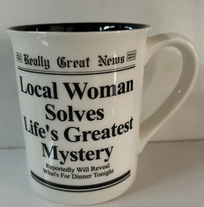 Lorrie Veasey Divertida Gran Noticias Mujer Local Resuelve Misteriosa Taza de Té Café - Imagen 1 de 6