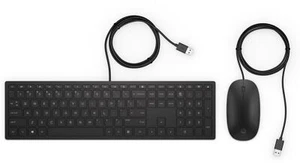 HP Pavillon kabelgebundene Tastatur und Maus 400, Volle Größe (100%), Kabelgebun - Bild 1 von 2