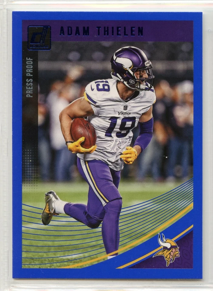 2018 Donruss Blue Press Proof - #174 - Adam Thielen - Minnesota Vikings - Image 1 of 1
