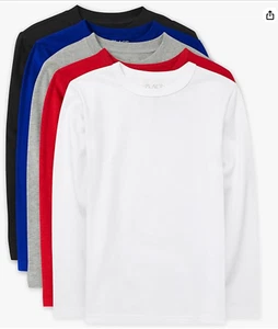 The Children’s Place boys t-shirt 5 pack long sleeve M (7/8) - Picture 1 of 4