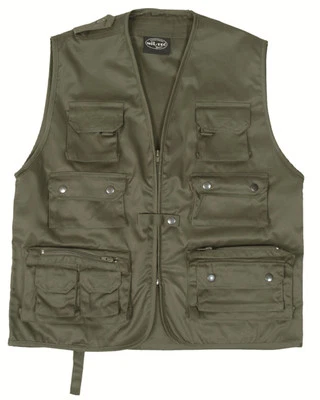 Jagd-und Anglerweste oliv, Camping, Outdoor -NEU- - Bild 1 von 2