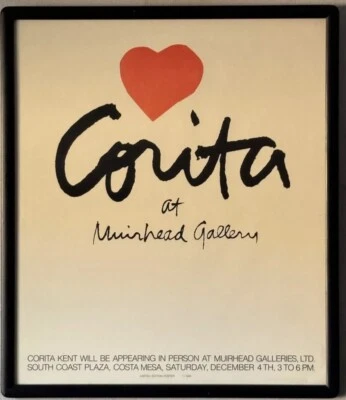 LITOGRAFÍA EXPOSICIÓN ARTE POP MODERNO VINTAGE HERMANA ORIGINAL CORITA KENT AÑOS 70 Foto 1 de 4