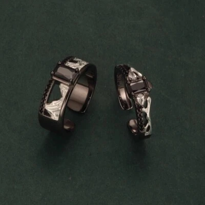 Anillo Love and Deepspace Sylus 925S Plata Amantes Joya Regalo Navidad Ajustable  Foto 1 de 4