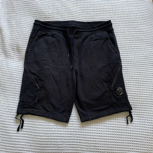 CP Company Black Shorts Lens Cargo Diagonal Raised Cotton Tracksuit Size XXL 2XL - Picture 1 of 6