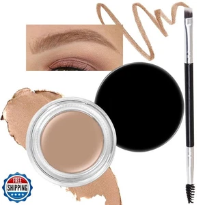 evpct Blonde Eyebrow Powder Pomade Gel Shaper Makeup Kit with Dual-ended Brus - Picture 1 of 5