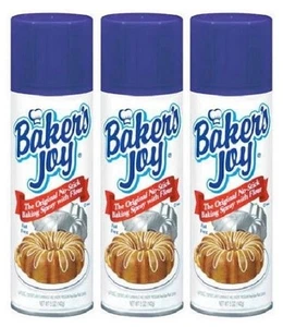 Baker's Joy The Original No-Stick w/Flour Baking Spray 3 Pack - Picture 1 of 2