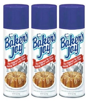 Baker's Joy The Original No-Stick w/Flour Baking Spray 3 Pack - Image 1 of 2