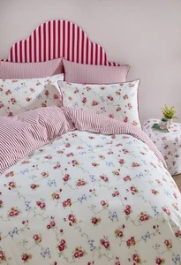 Cath Kidston Reversible Rose And Bows Multi Bedding Set - Clearance - Picture 1 of 1