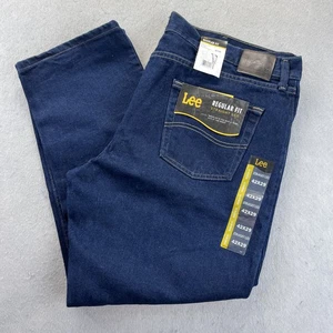 Lee Regular Fit Straight Leg Jeans 42x29 Dark Wash Denim Herren Neu - Bild 1 von 18