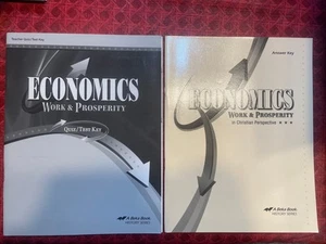 Abeka ECONOMICS Teacher Quiz/Test Key & Text Answer Key 12th Grade 3rd Edition - Picture 1 of 5