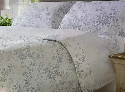 CABBAGES & ROSES KING SHEET SET FARMHOUSE COTTAGE ALDERNEY  FRENCH BLUE TOILE - Image 1 of 4