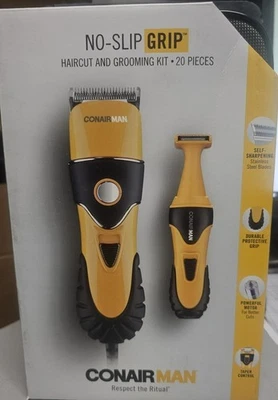 CONAIR MAN 20-Pc Haircut & Grooming Kit - NO Slip Grip Hair Clippers for Men - Image 1 of 3