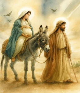 PUNTO CROCE HOLY FAMILY CHRISTMAS MADONNA ASINO NASCITA SU USB DVD MICRO SD - Picture 1 of 6