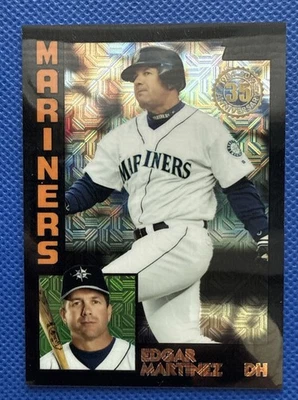 2019 Topps Update 35th Mojo Refractor Black #T84U-37 Edgar Martinez /199 HOF - Image 1 of 2