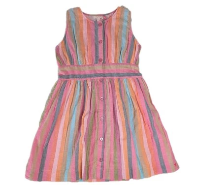 Vestido Birdie PINK CHICKEN Rayas Niña 12Y 100% Algodón Foto 1 de 4