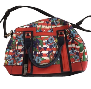 River Island Red Floral Print Bag BNWT - Picture 1 of 8
